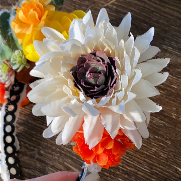 One of a kind desert vibe floral headband OS - Picture 9 of 10
